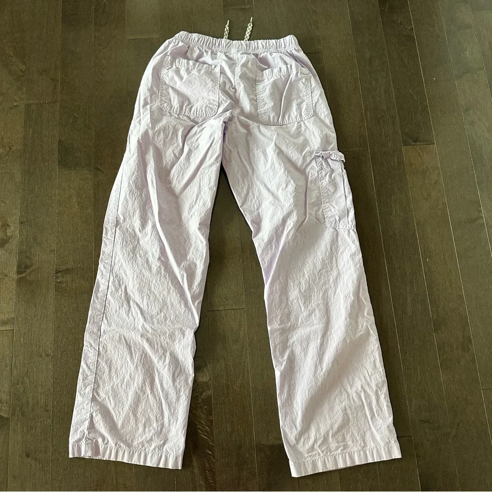 Aerie Baggy Cargo Skater Pant Lilac Lightweight Slouchy Spring Summer Size XS - Picture 8 of 9